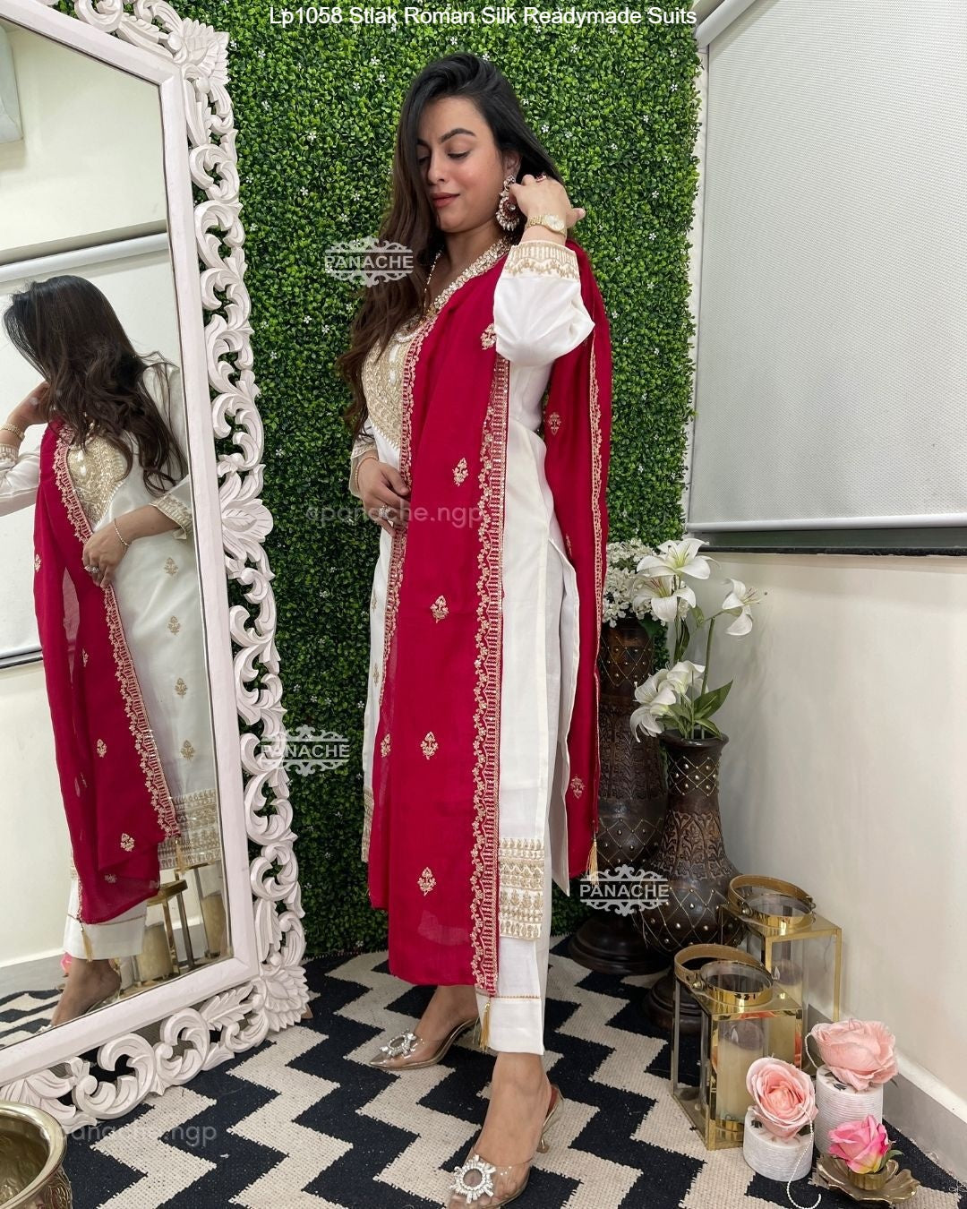 Lp1058 Stlak Roman Silk Readymade Suits