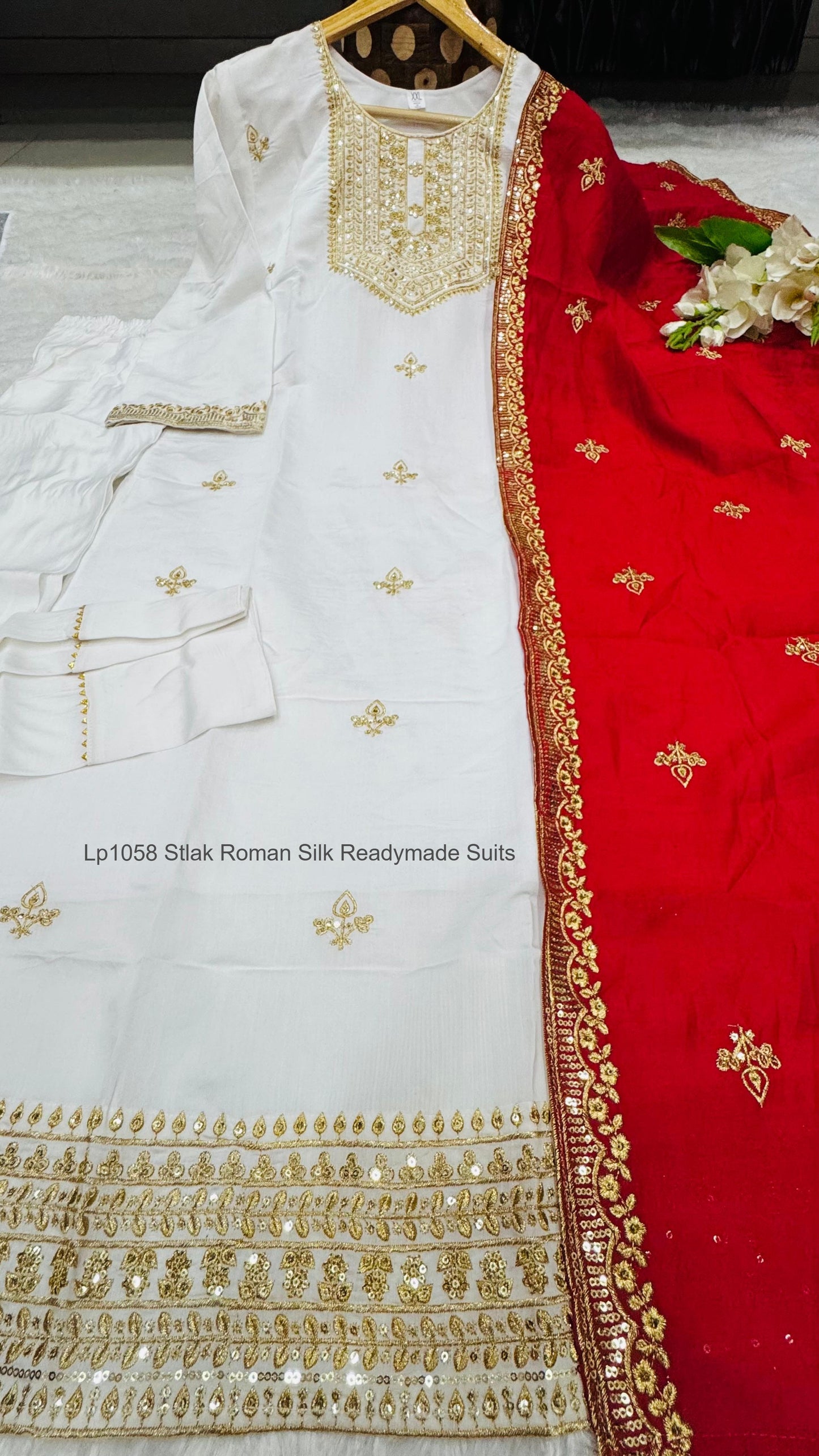 Lp1058 Stlak Roman Silk Readymade Suits