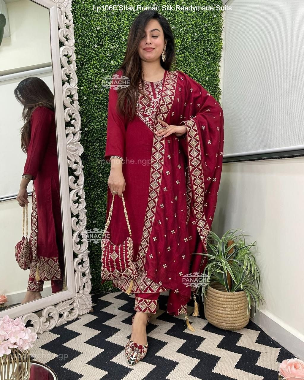 Lp1060 Stlak Roman Silk Readymade Suits