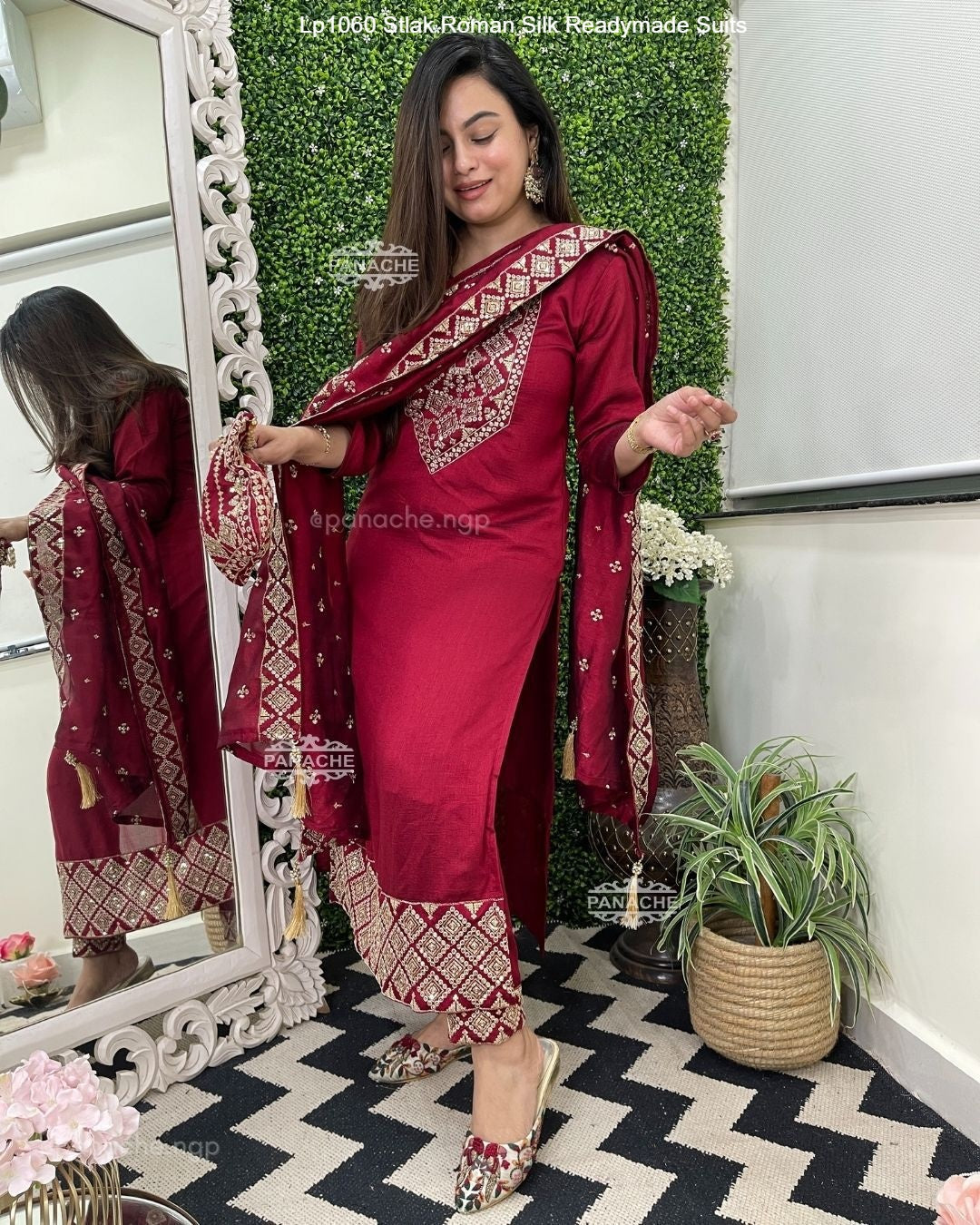 Lp1060 Stlak Roman Silk Readymade Suits