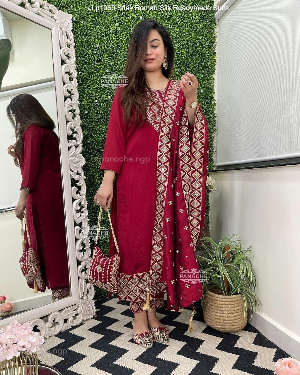 Lp1060 Stlak Roman Silk Readymade Suits