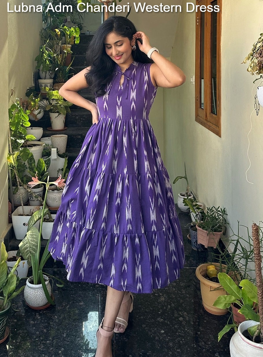 Lubna Adm Chanderi Western Dress