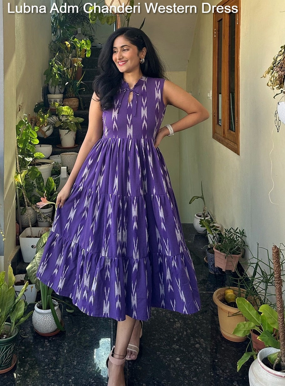 Lubna Adm Chanderi Western Dress