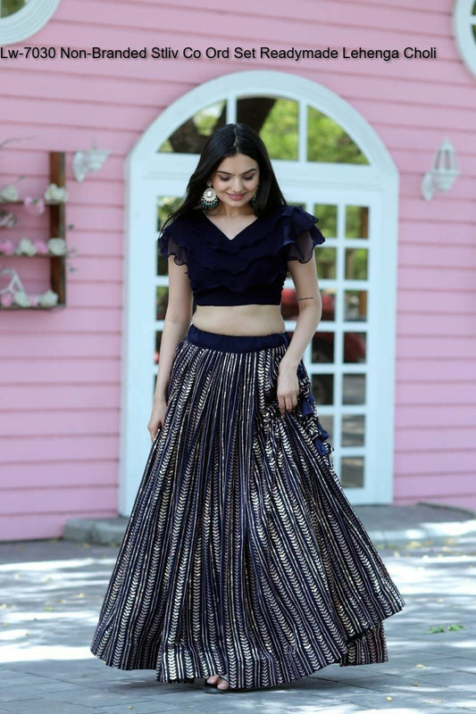 Lw-7030 Non-Branded Stliv Co Ord Set Readymade Lehenga Choli
