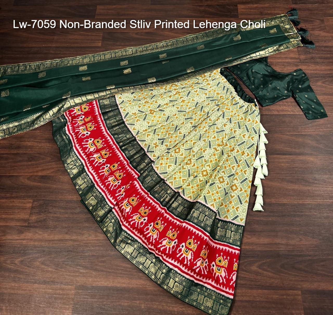 Lw-7059 Non-Branded Stliv Printed Lehenga Choli