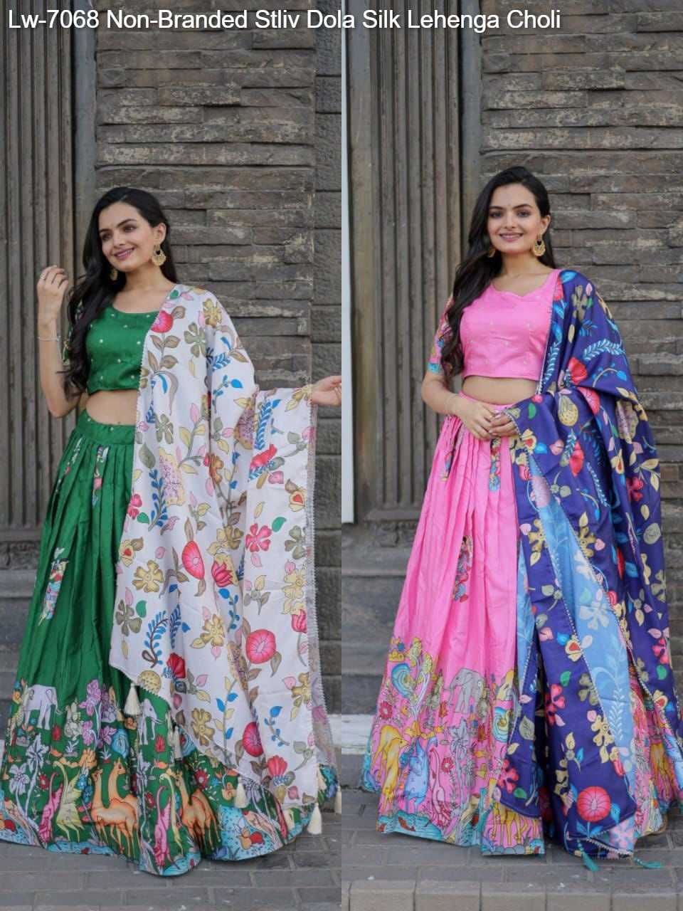 Lw-7068 Non-Branded Stliv Dola Silk Lehenga Choli