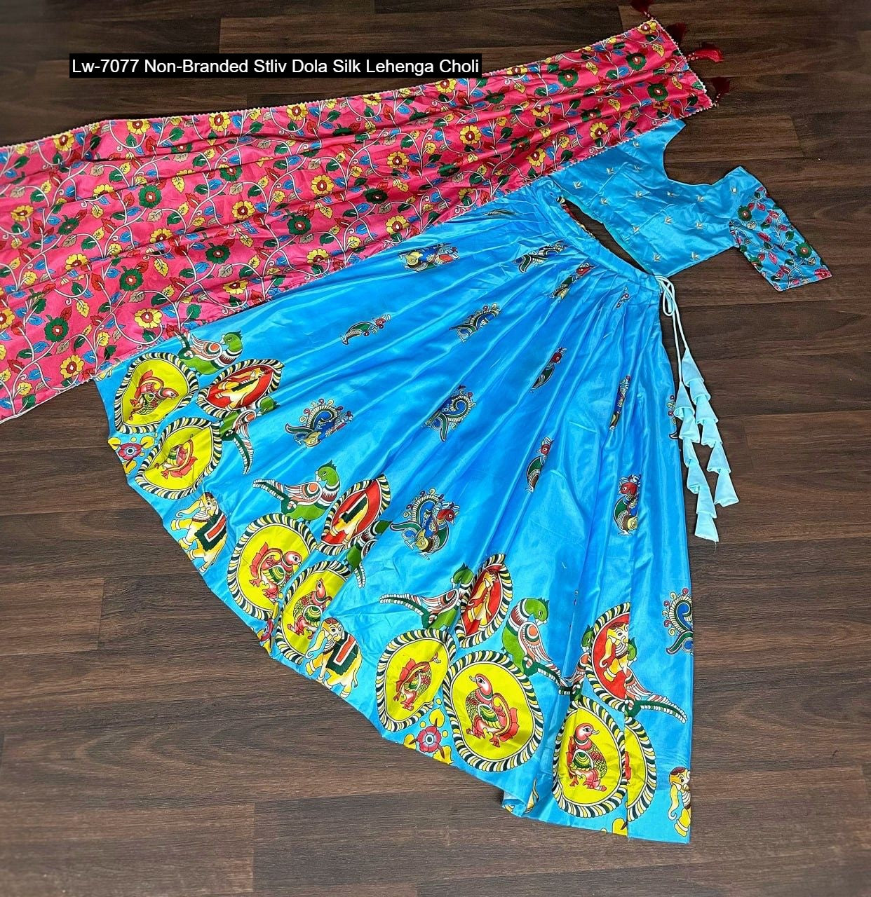 Lw-7077 Non-Branded Stliv Dola Silk Lehenga Choli