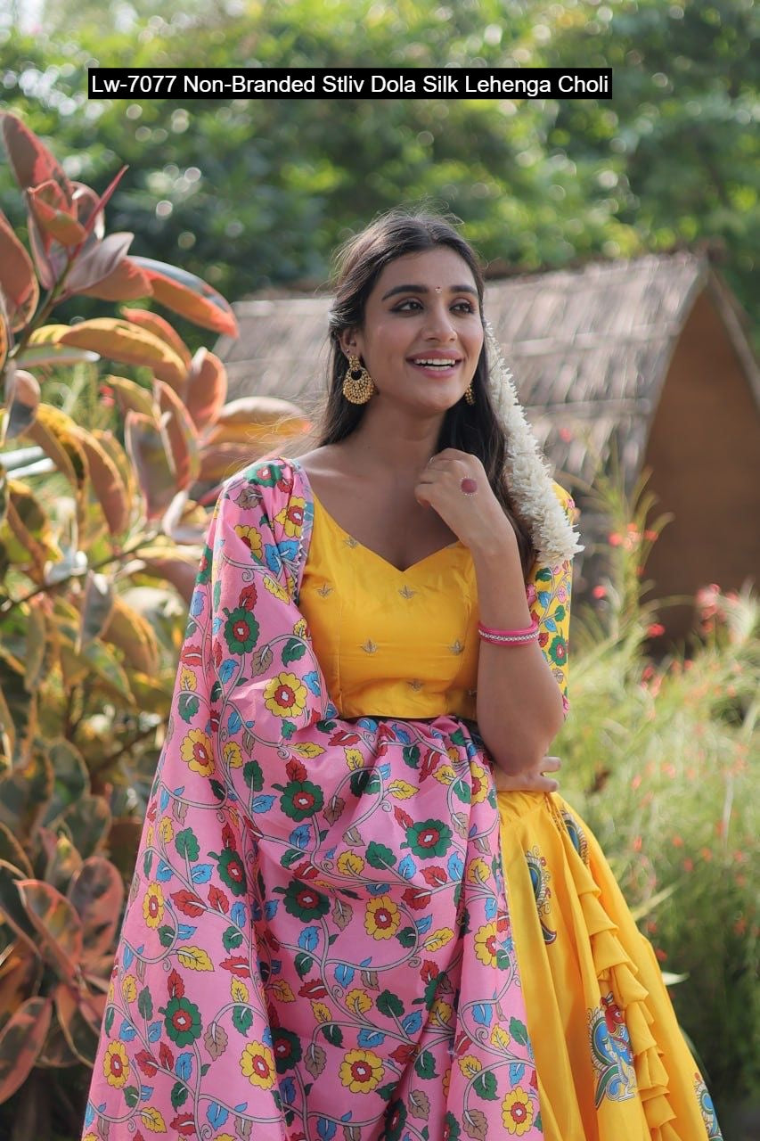 Lw-7077 Non-Branded Stliv Dola Silk Lehenga Choli