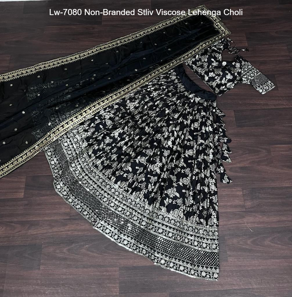 Lw-7080 Non-Branded Stliv Viscose Lehenga Choli