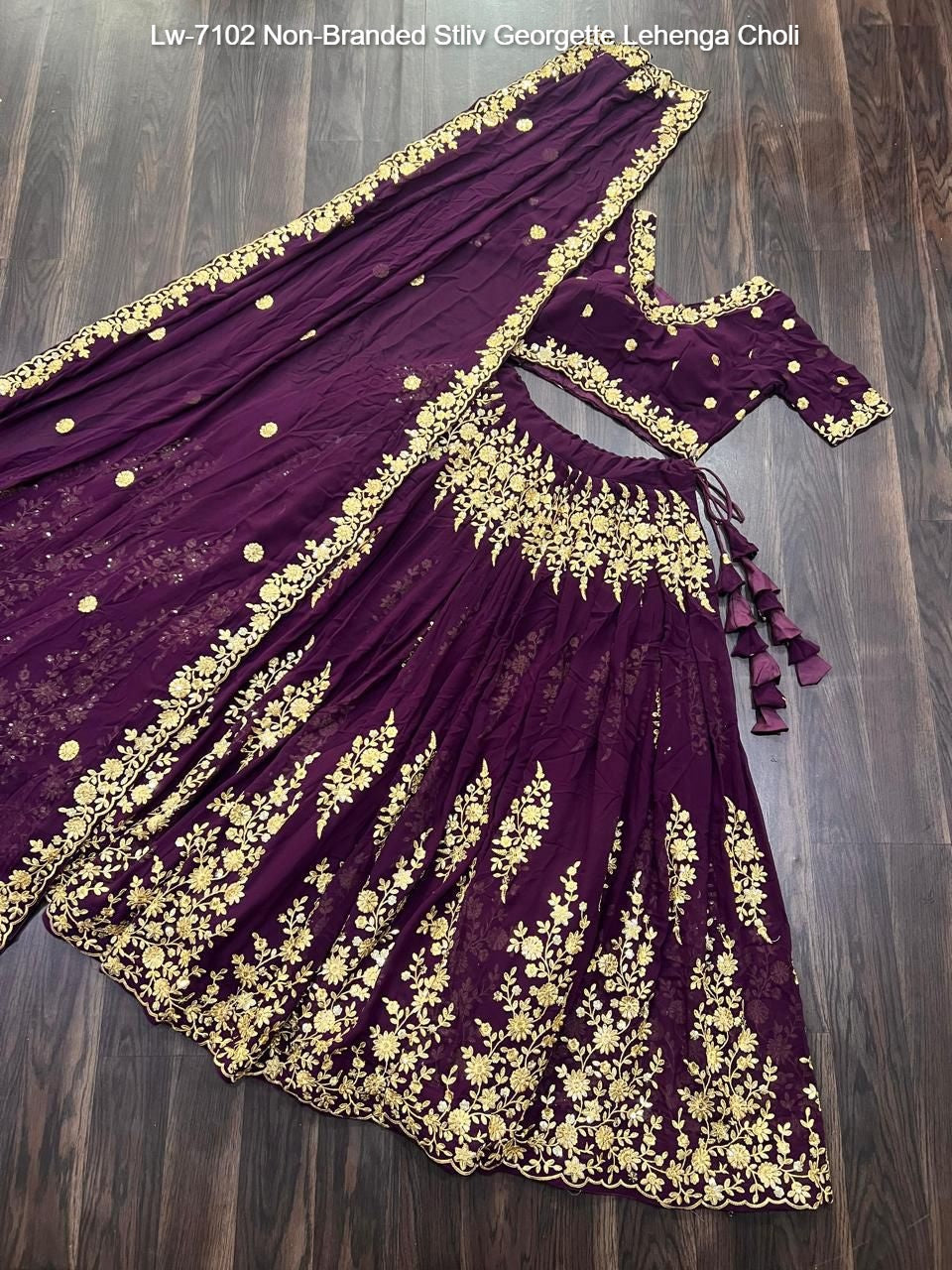 Lw-7102 Non-Branded Stliv Georgette Lehenga Choli