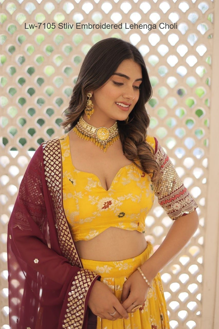 Lw-7105 Stliv Embroidered Lehenga Choli
