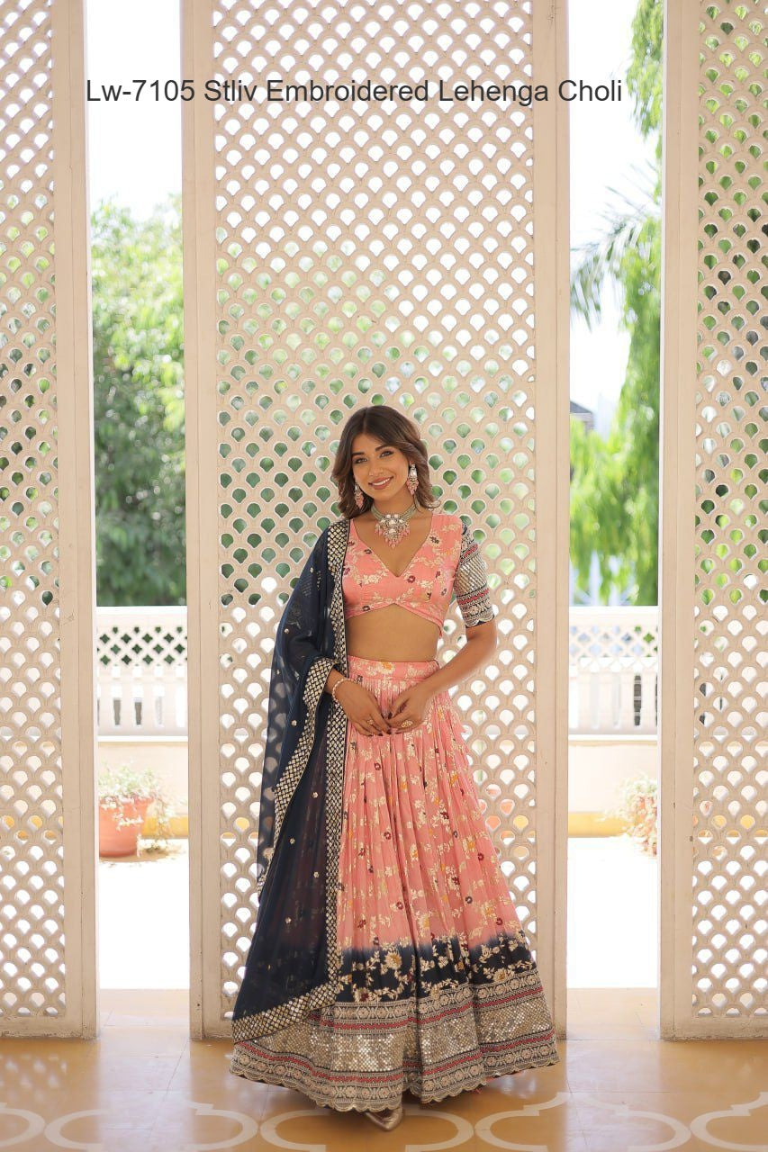 Lw-7105 Stliv Embroidered Lehenga Choli