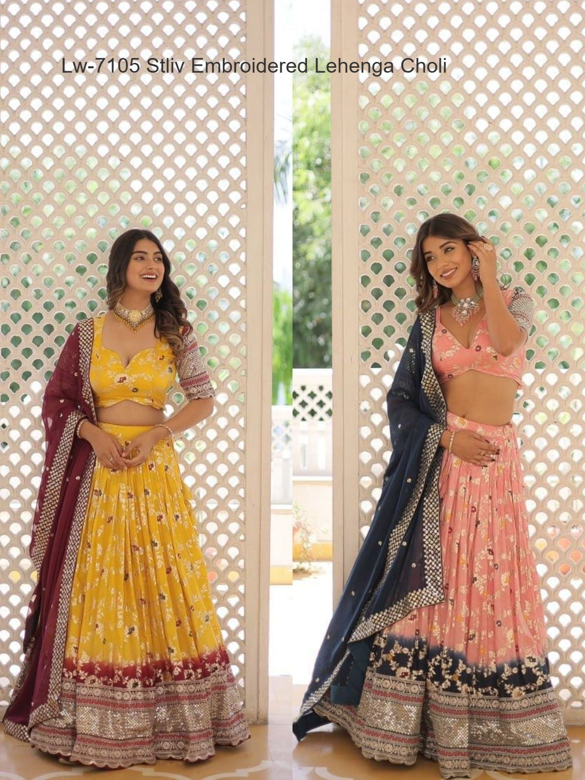 Lw-7105 Stliv Embroidered Lehenga Choli