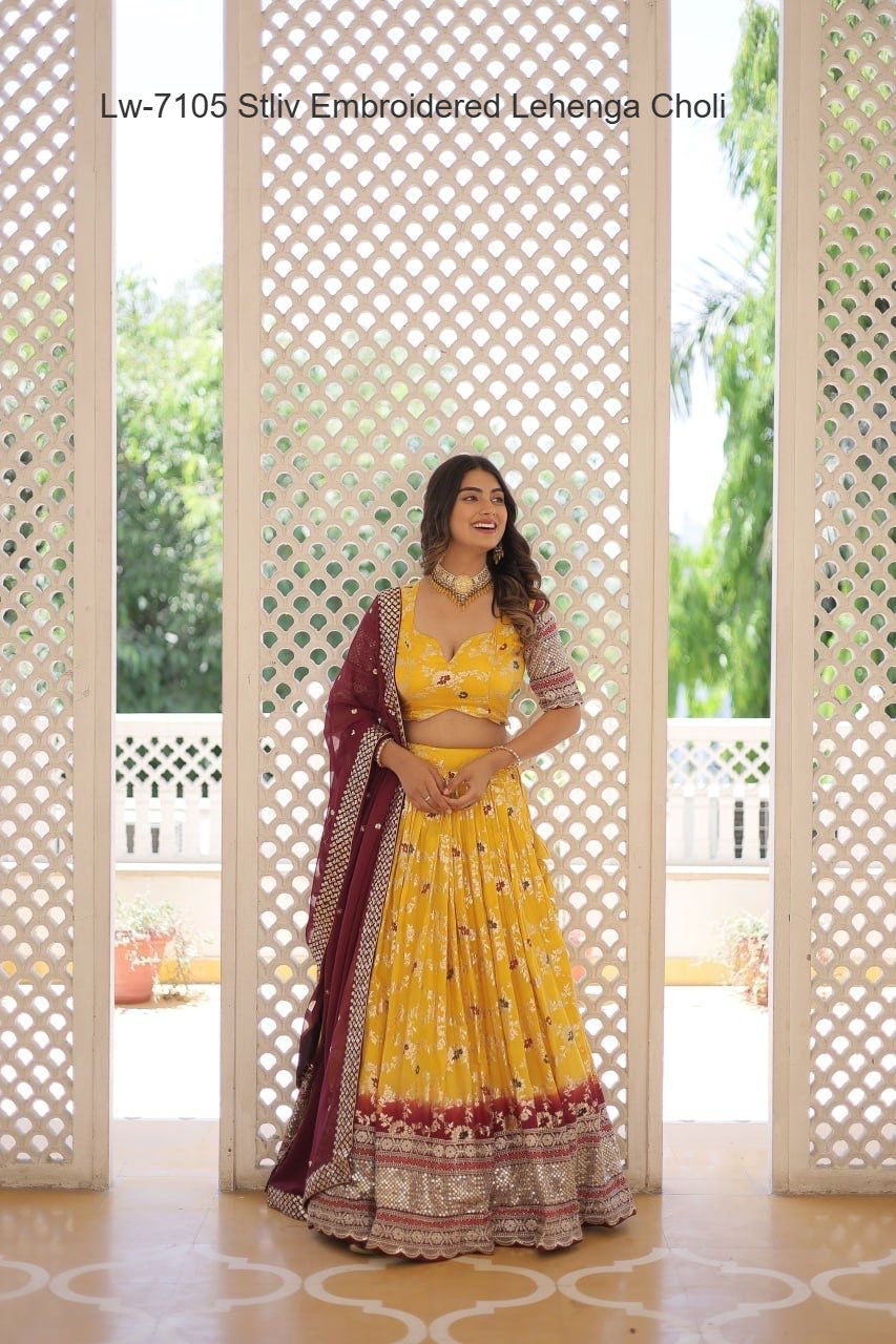 Lw-7105 Stliv Embroidered Lehenga Choli