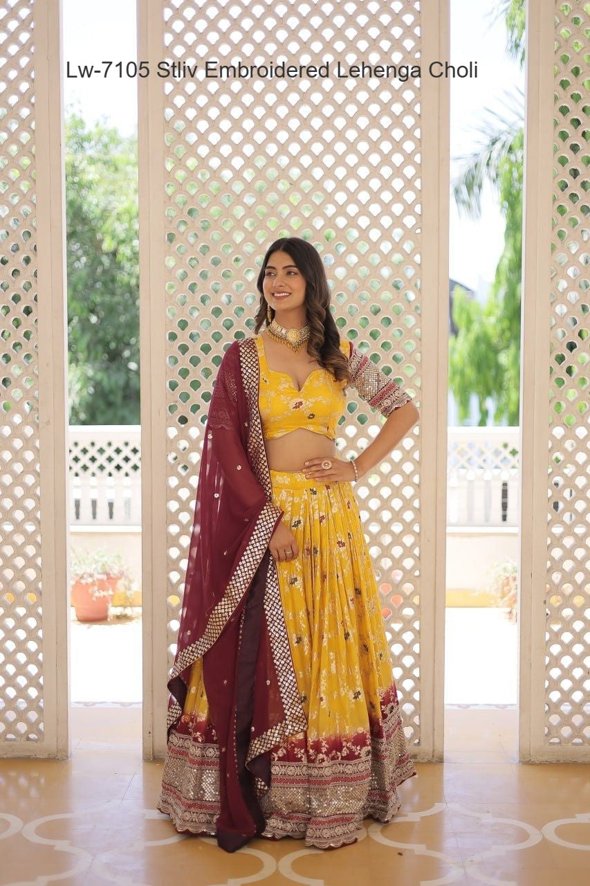Lw-7105 Stliv Embroidered Lehenga Choli