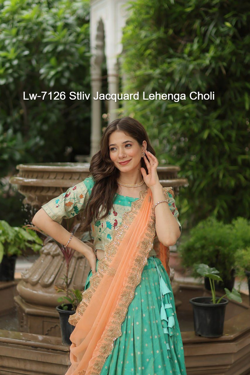 Lw-7126 Stliv Jacquard Lehenga Choli