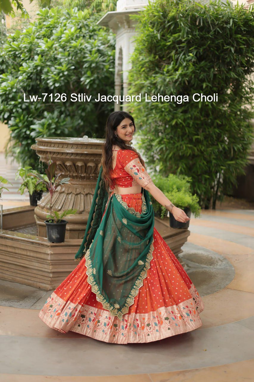 Lw-7126 Stliv Jacquard Lehenga Choli