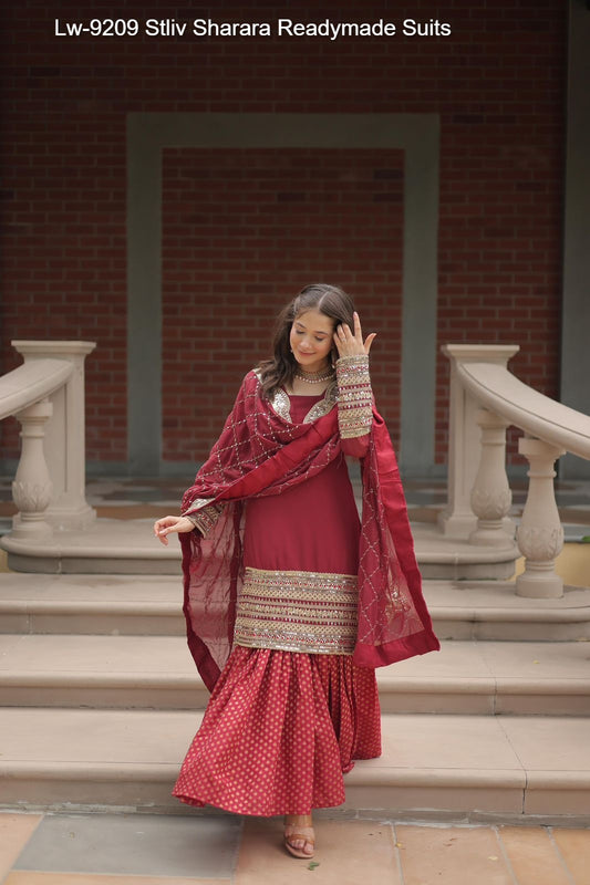 Lw-9209 Stliv Sharara Readymade Suits