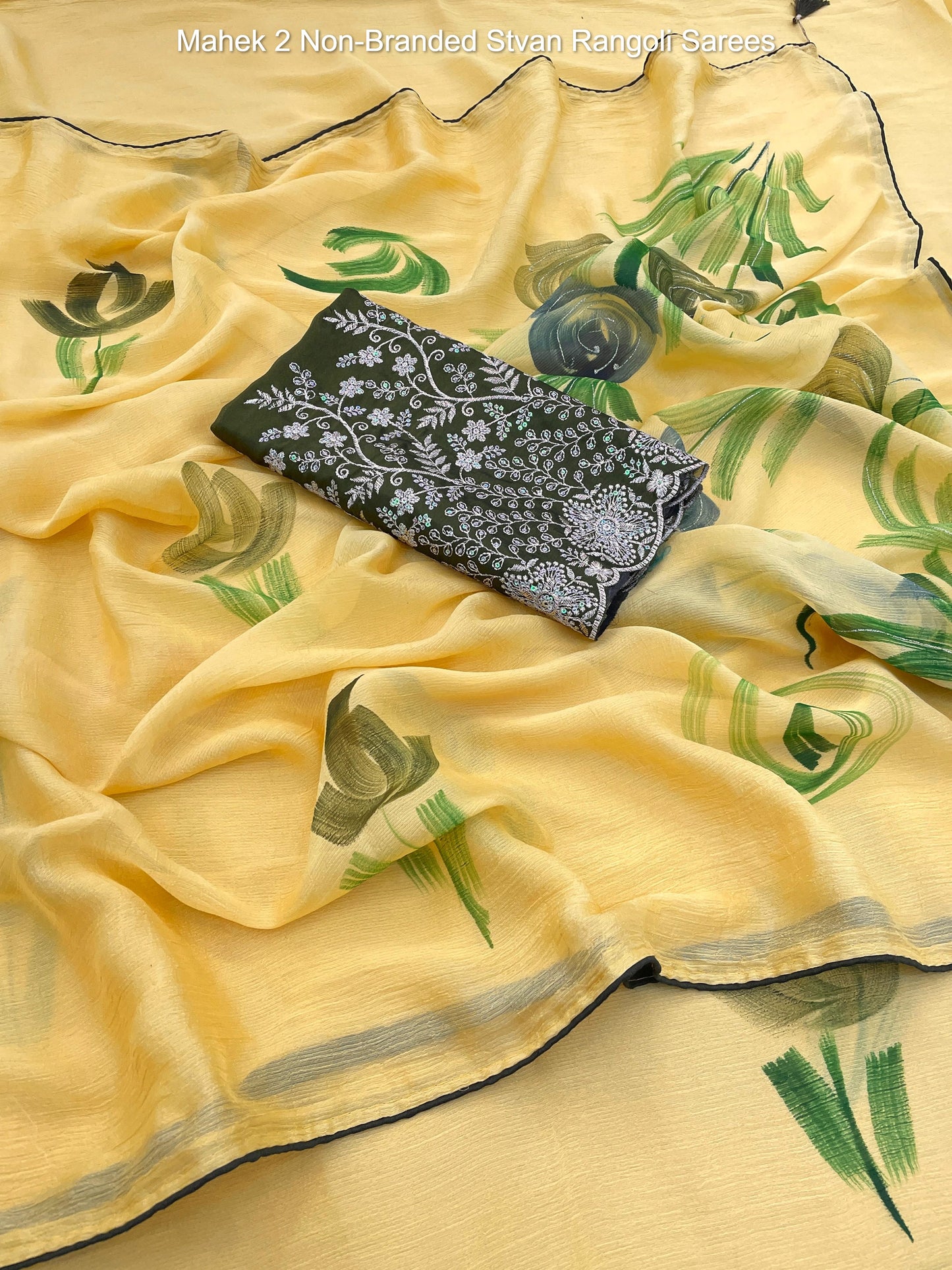 Mahek 2 Non-Branded Stvan Rangoli Sarees