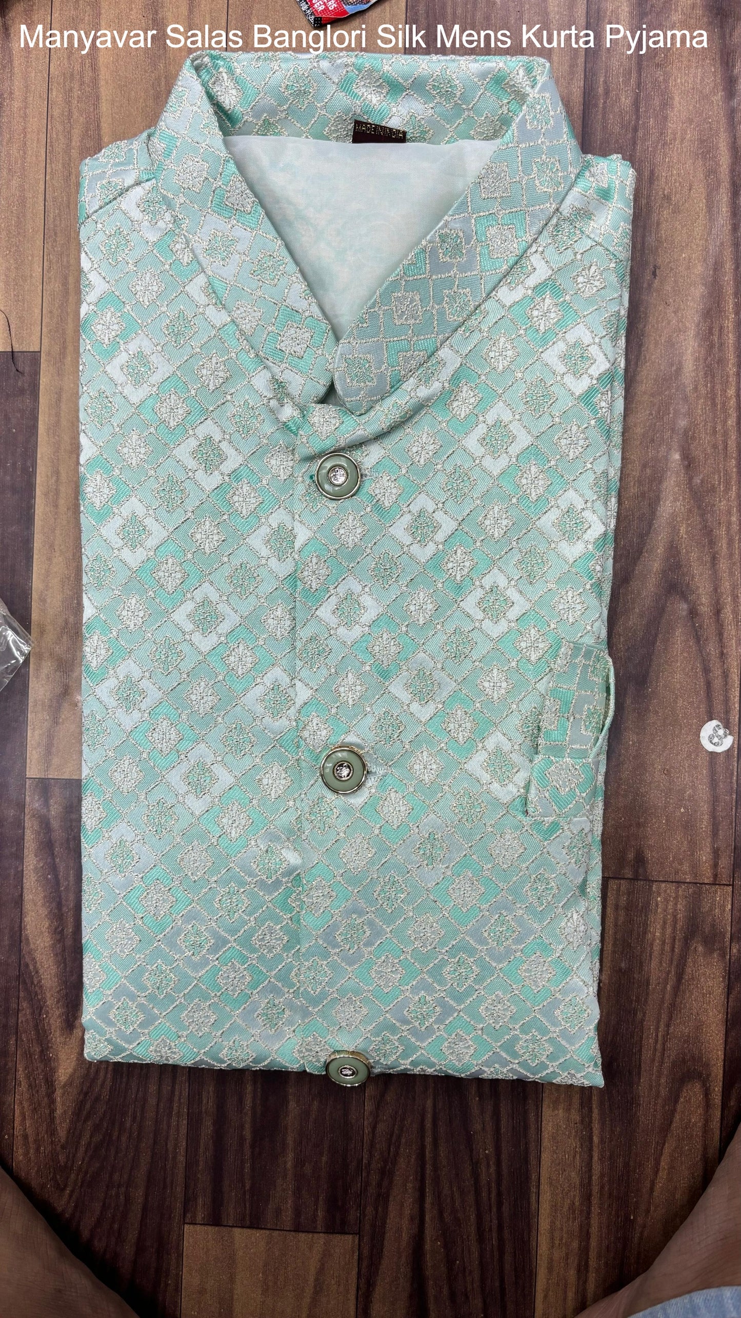 Manyavar Salas Banglori Silk Mens Kurta Pyjama