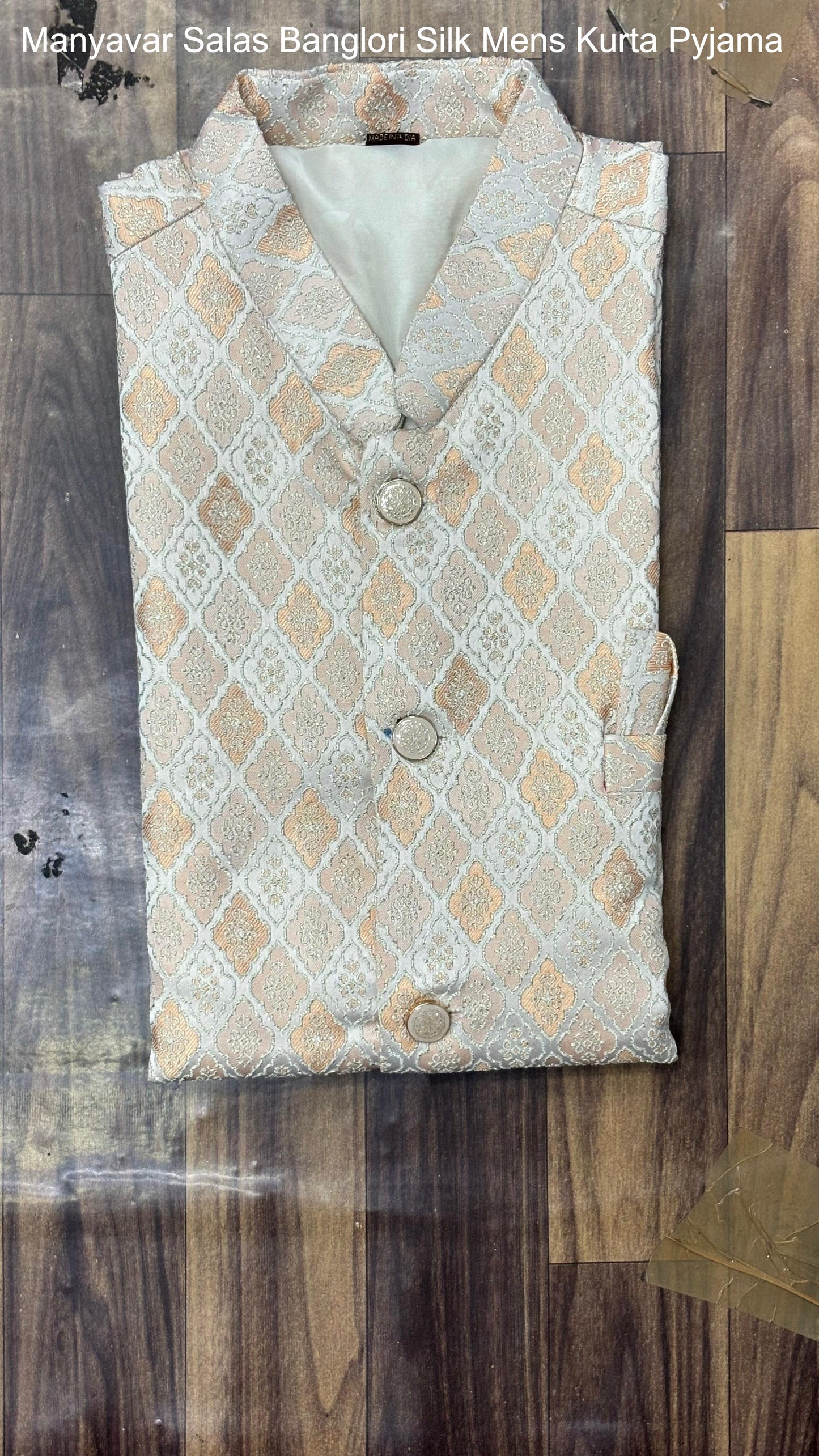 Manyavar Salas Banglori Silk Mens Kurta Pyjama