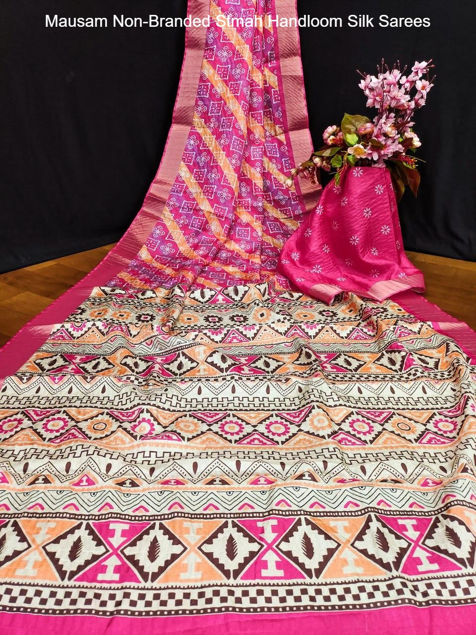 Mausam Non-Branded Stmah Handloom Silk Sarees