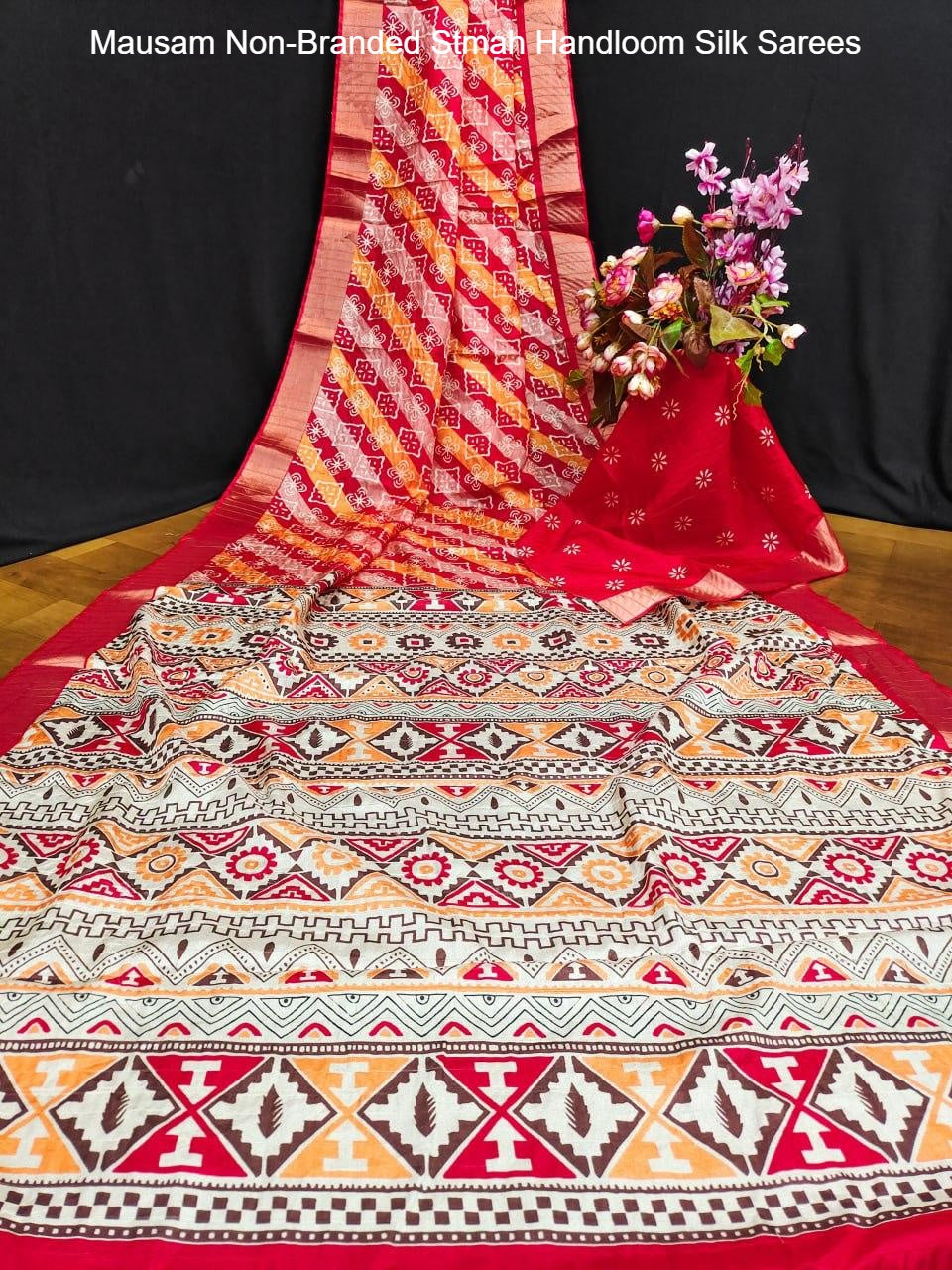 Mausam Non-Branded Stmah Handloom Silk Sarees