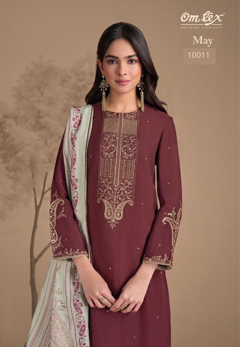 May 10011 Omtex Rubina Silk Unstitched Suits