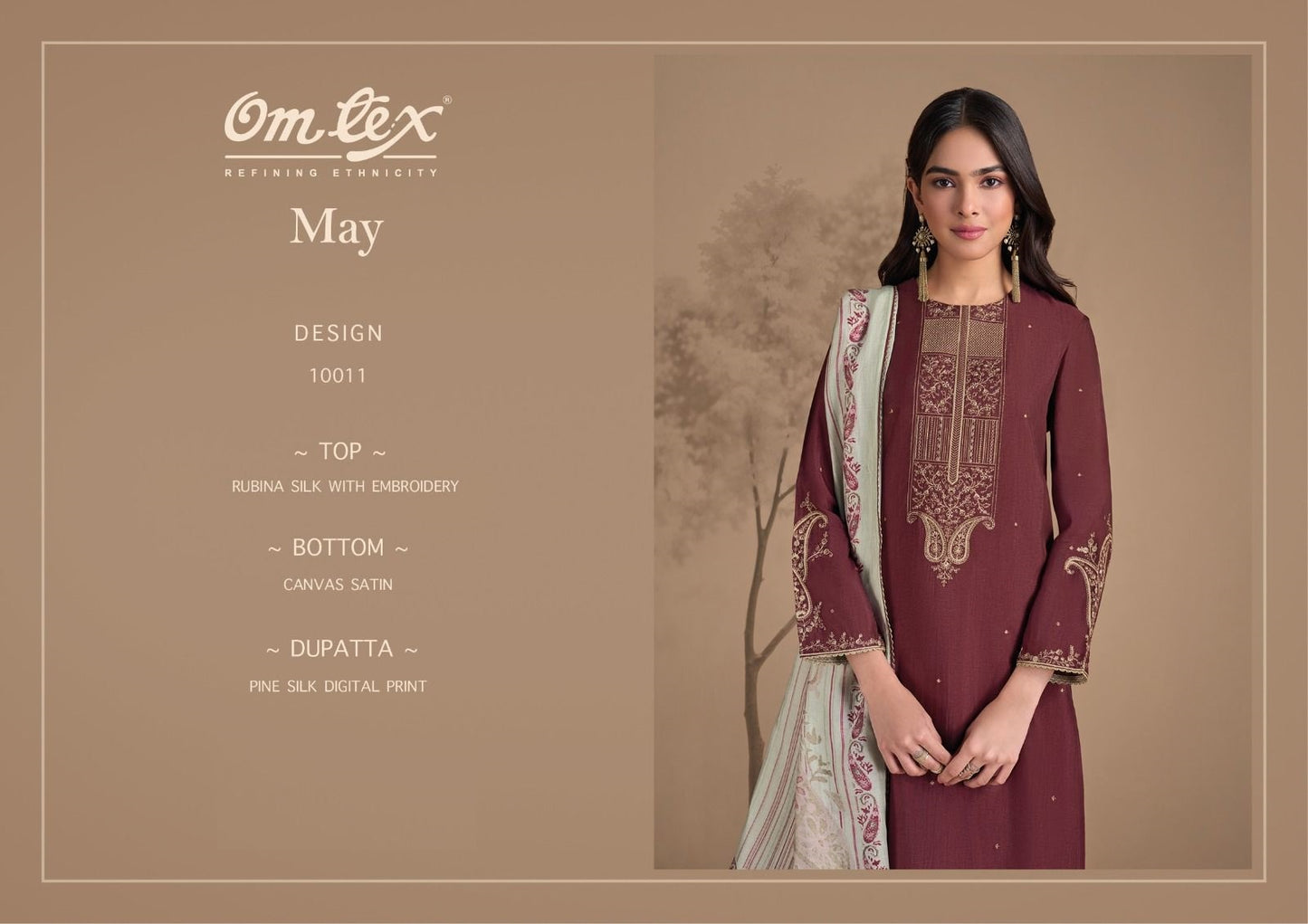 May 10011 Omtex Rubina Silk Unstitched Suits