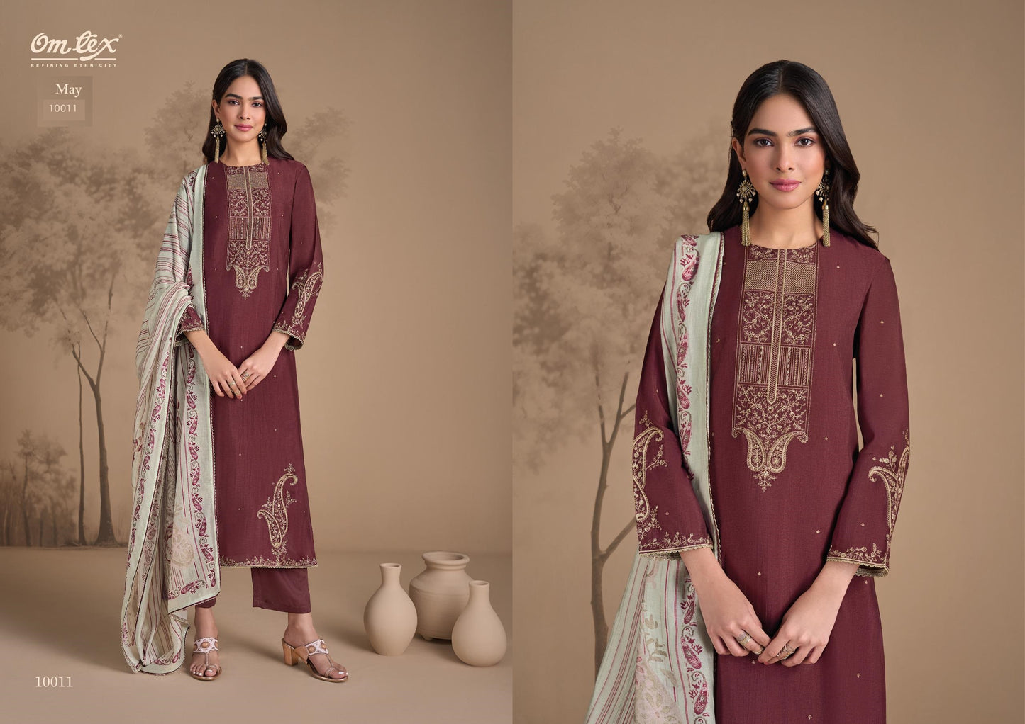 May 10011 Omtex Rubina Silk Unstitched Suits