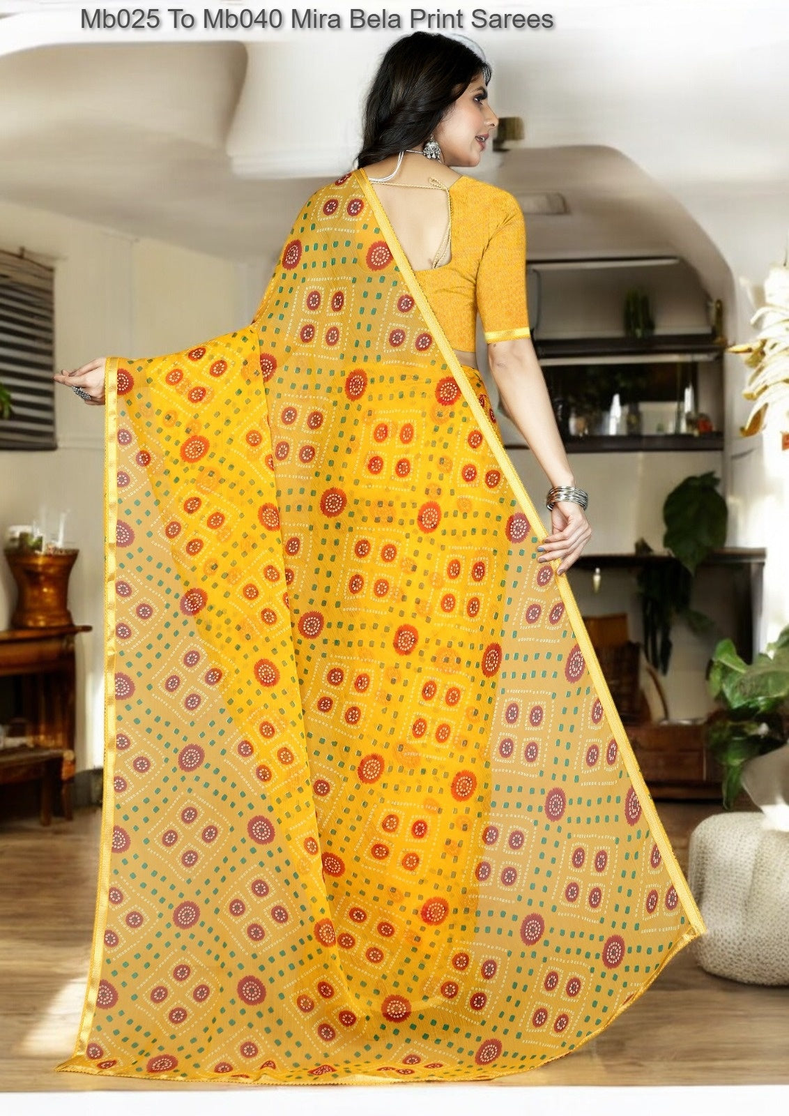 Mb025 To Mb040 Mira Bela Print Sarees