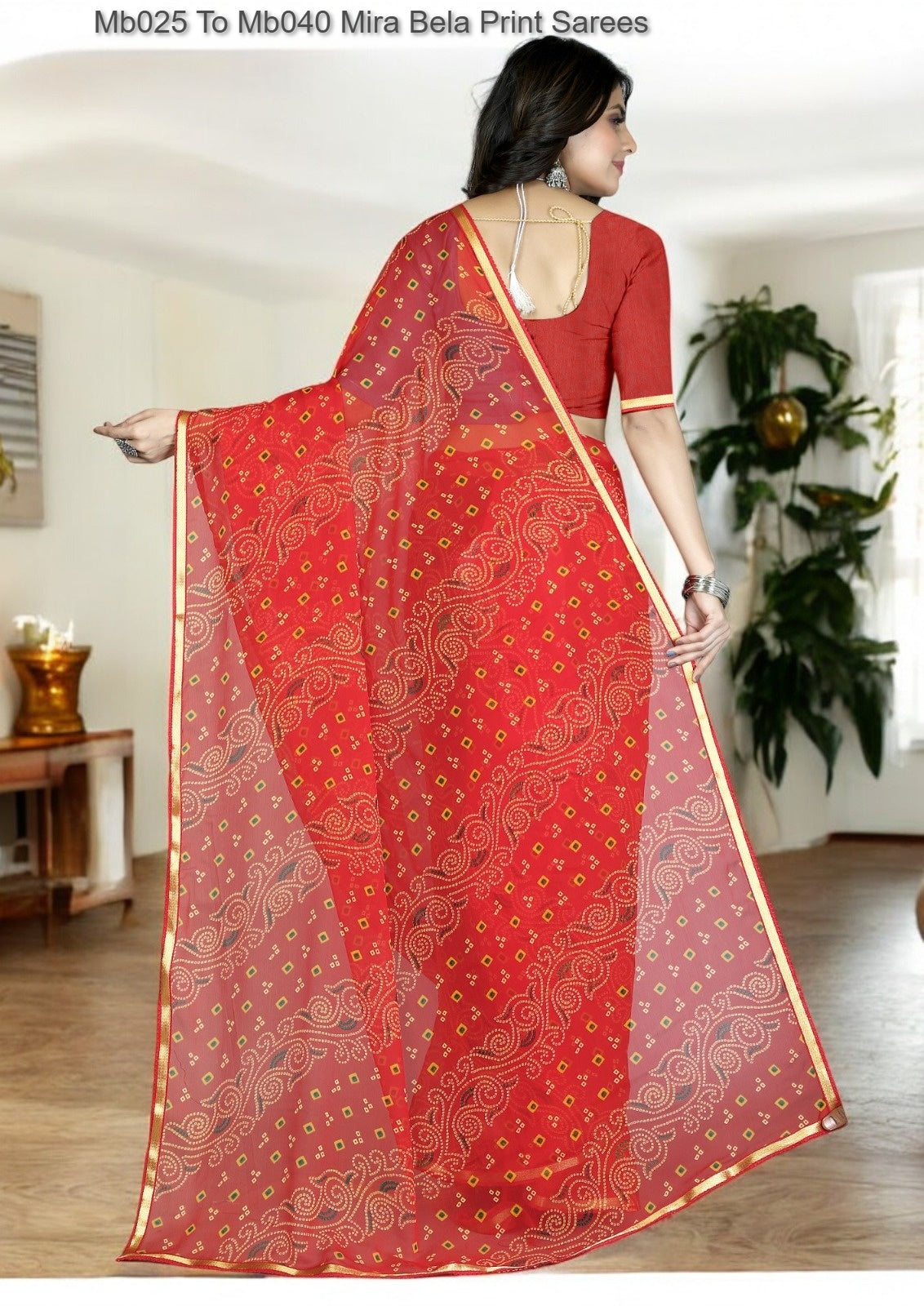 Mb025 To Mb040 Mira Bela Print Sarees