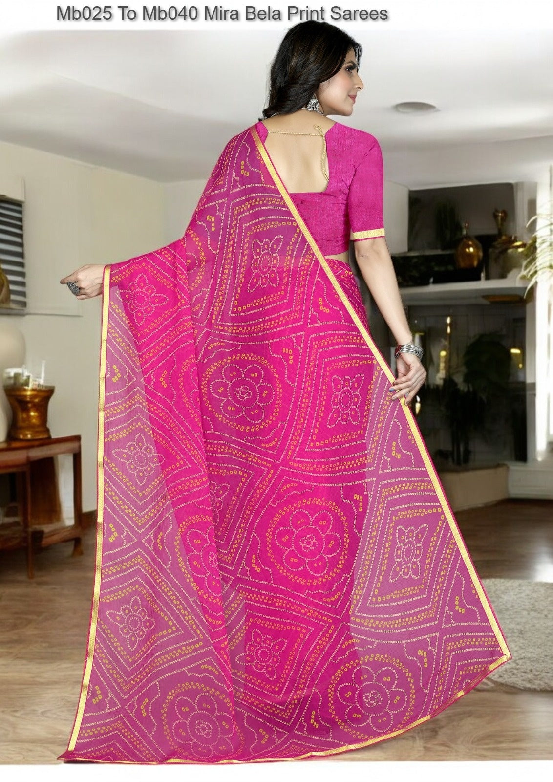 Mb025 To Mb040 Mira Bela Print Sarees