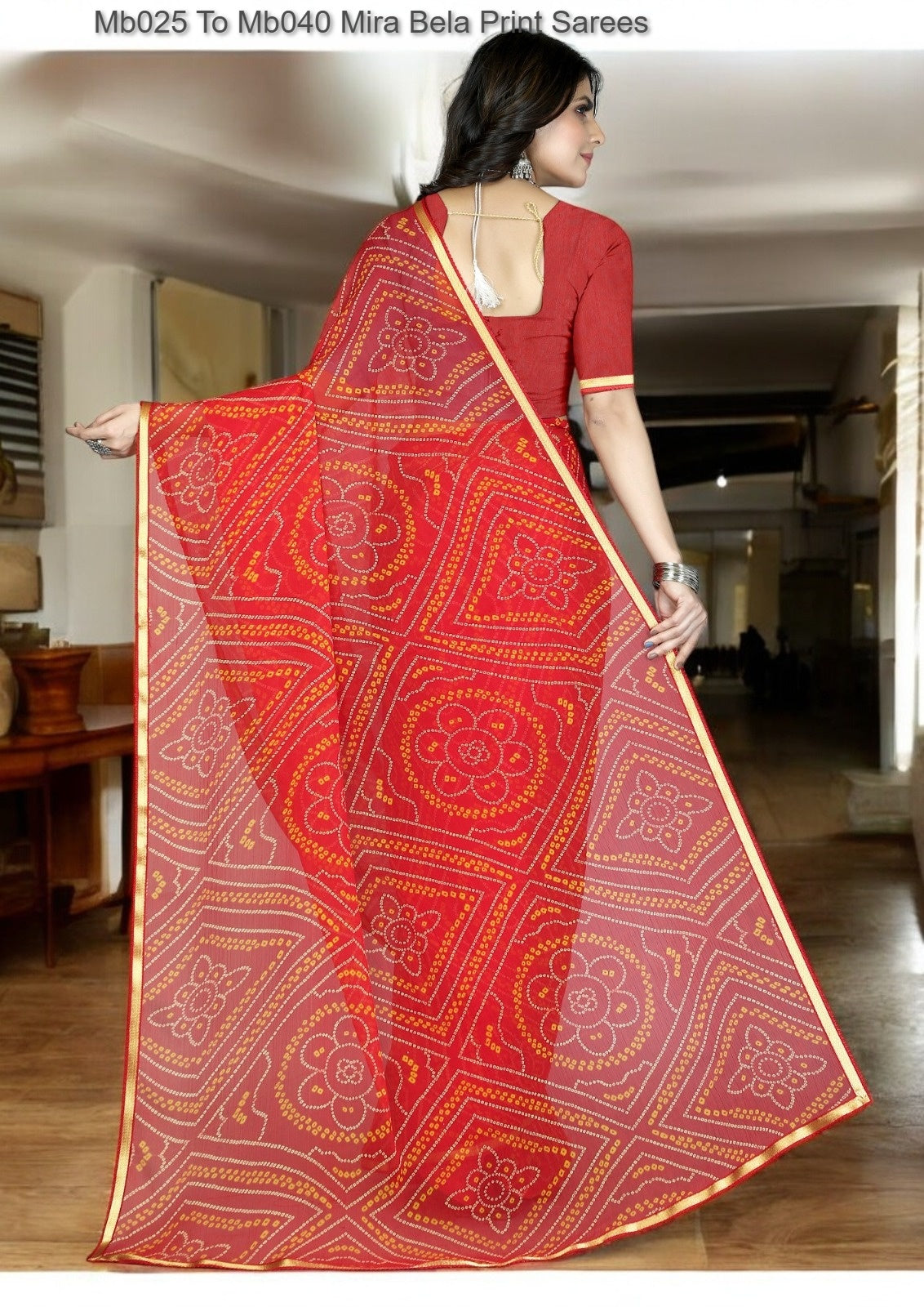 Mb025 To Mb040 Mira Bela Print Sarees
