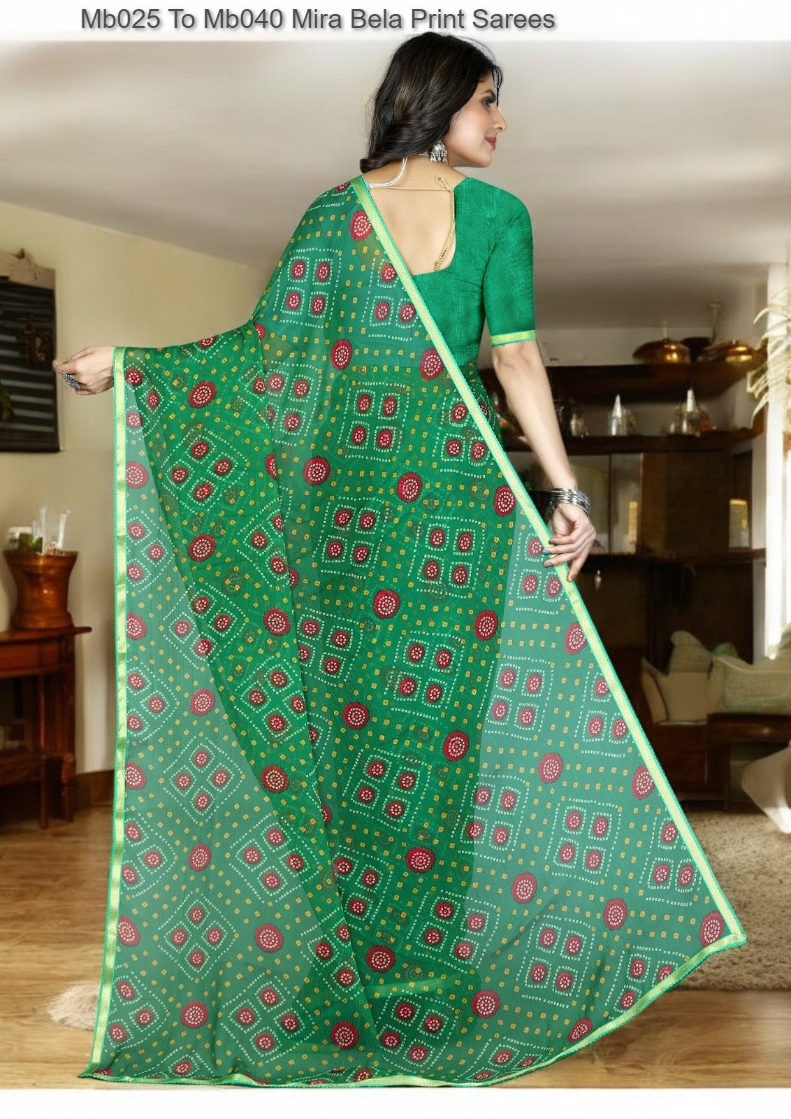Mb025 To Mb040 Mira Bela Print Sarees