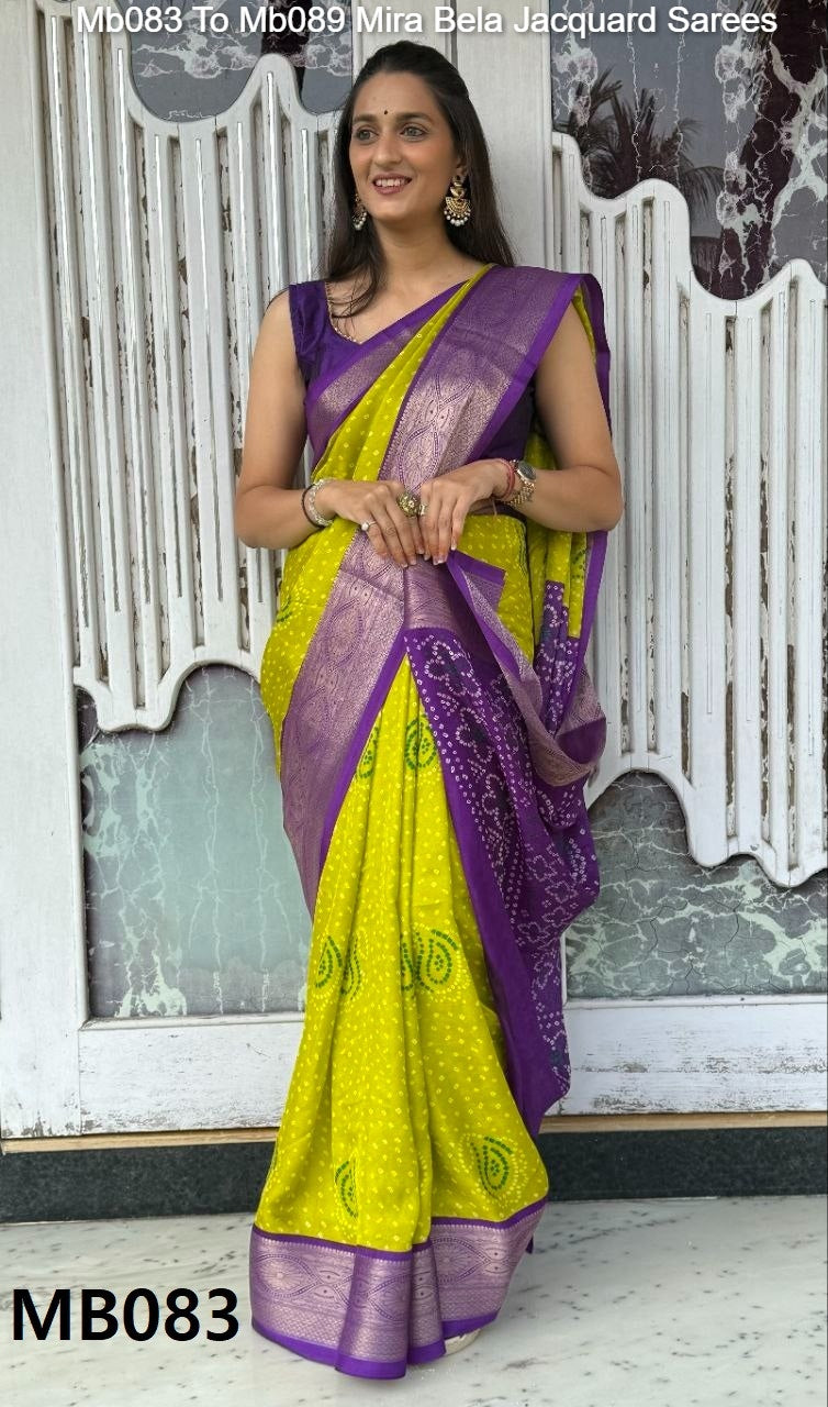 Mb083 To Mb089 Mira Bela Jacquard Sarees