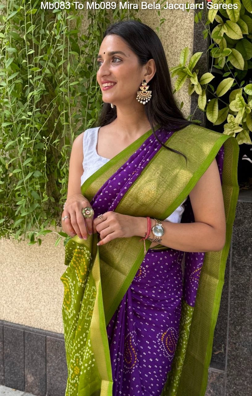 Mb083 To Mb089 Mira Bela Jacquard Sarees