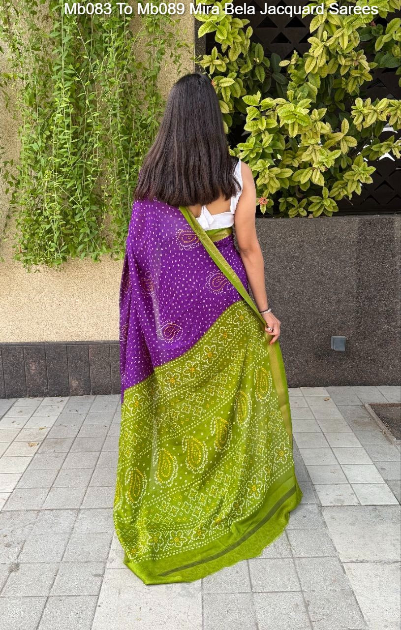 Mb083 To Mb089 Mira Bela Jacquard Sarees