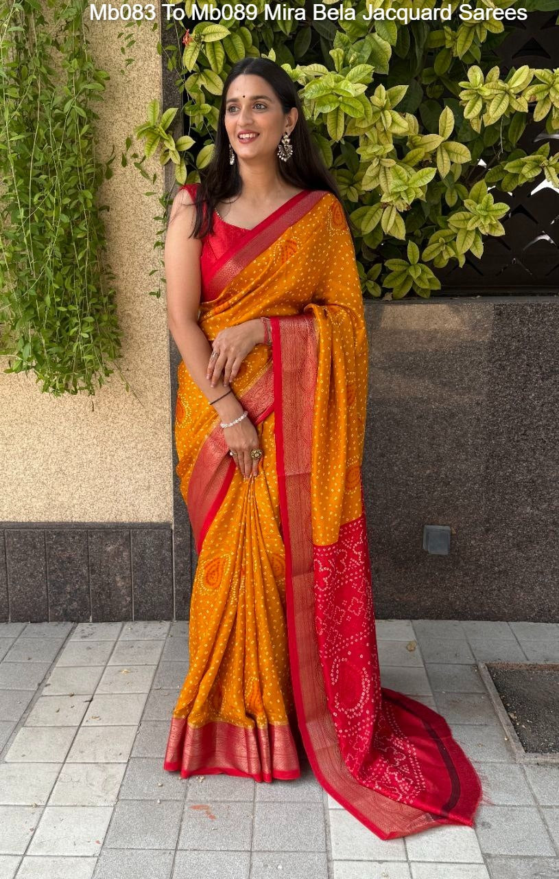 Mb083 To Mb089 Mira Bela Jacquard Sarees
