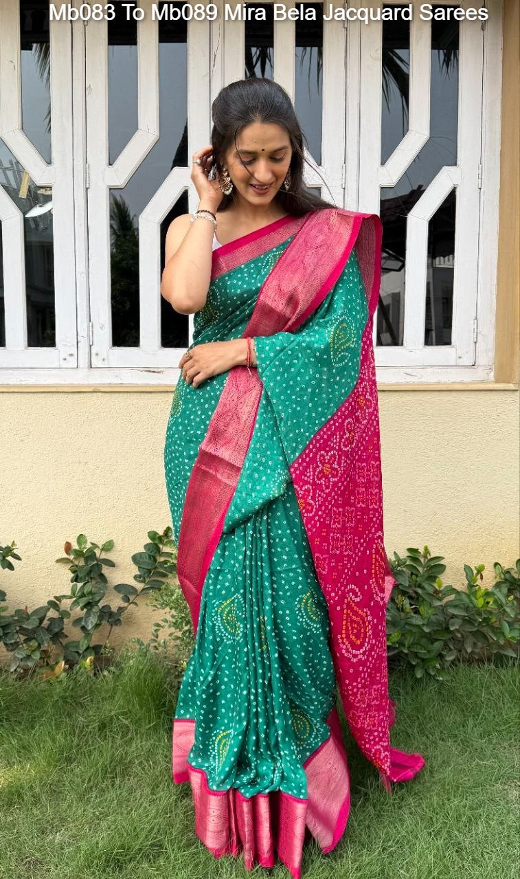 Mb083 To Mb089 Mira Bela Jacquard Sarees