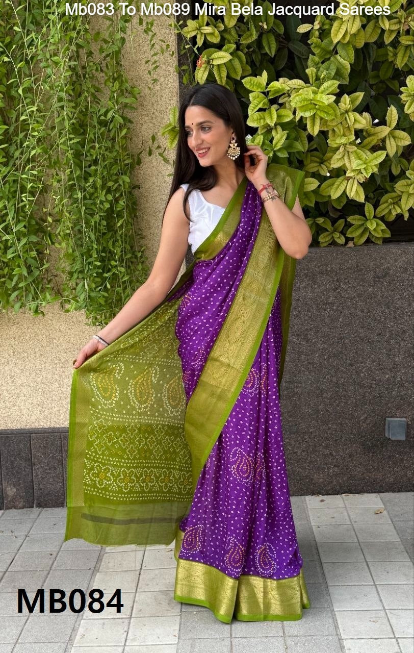 Mb083 To Mb089 Mira Bela Jacquard Sarees