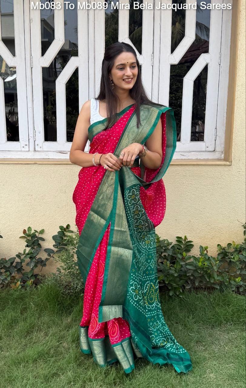 Mb083 To Mb089 Mira Bela Jacquard Sarees