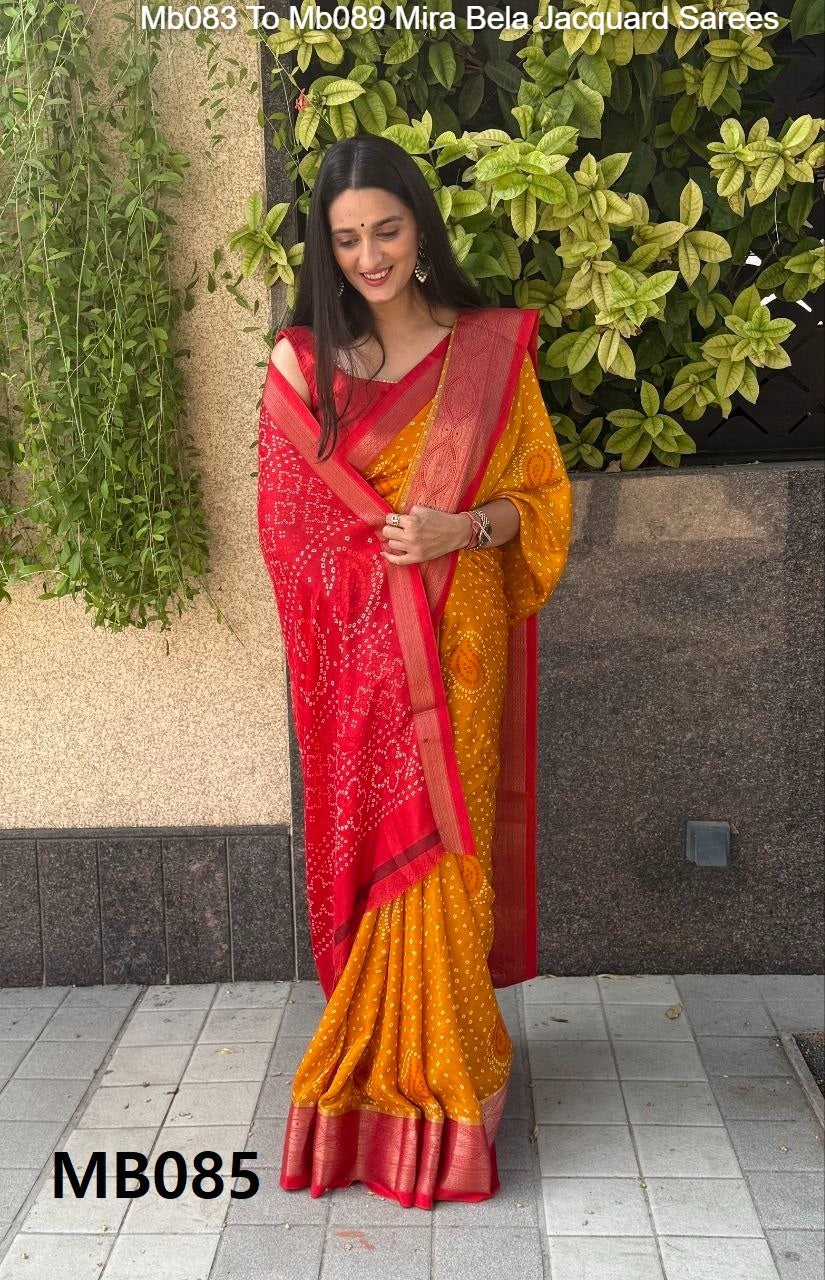 Mb083 To Mb089 Mira Bela Jacquard Sarees