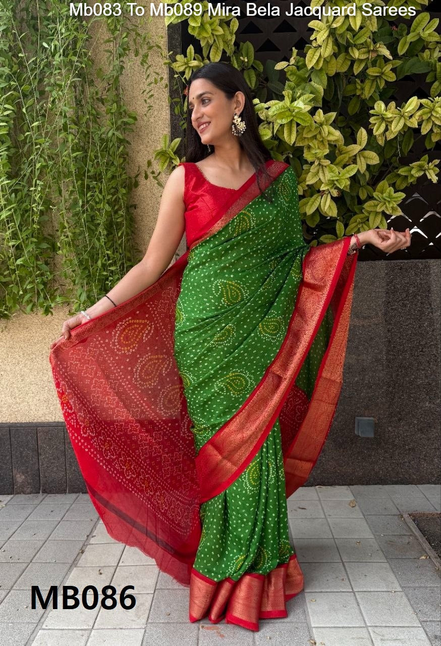 Mb083 To Mb089 Mira Bela Jacquard Sarees