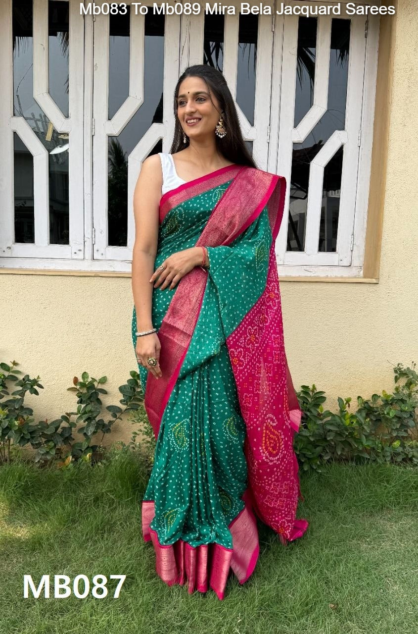 Mb083 To Mb089 Mira Bela Jacquard Sarees