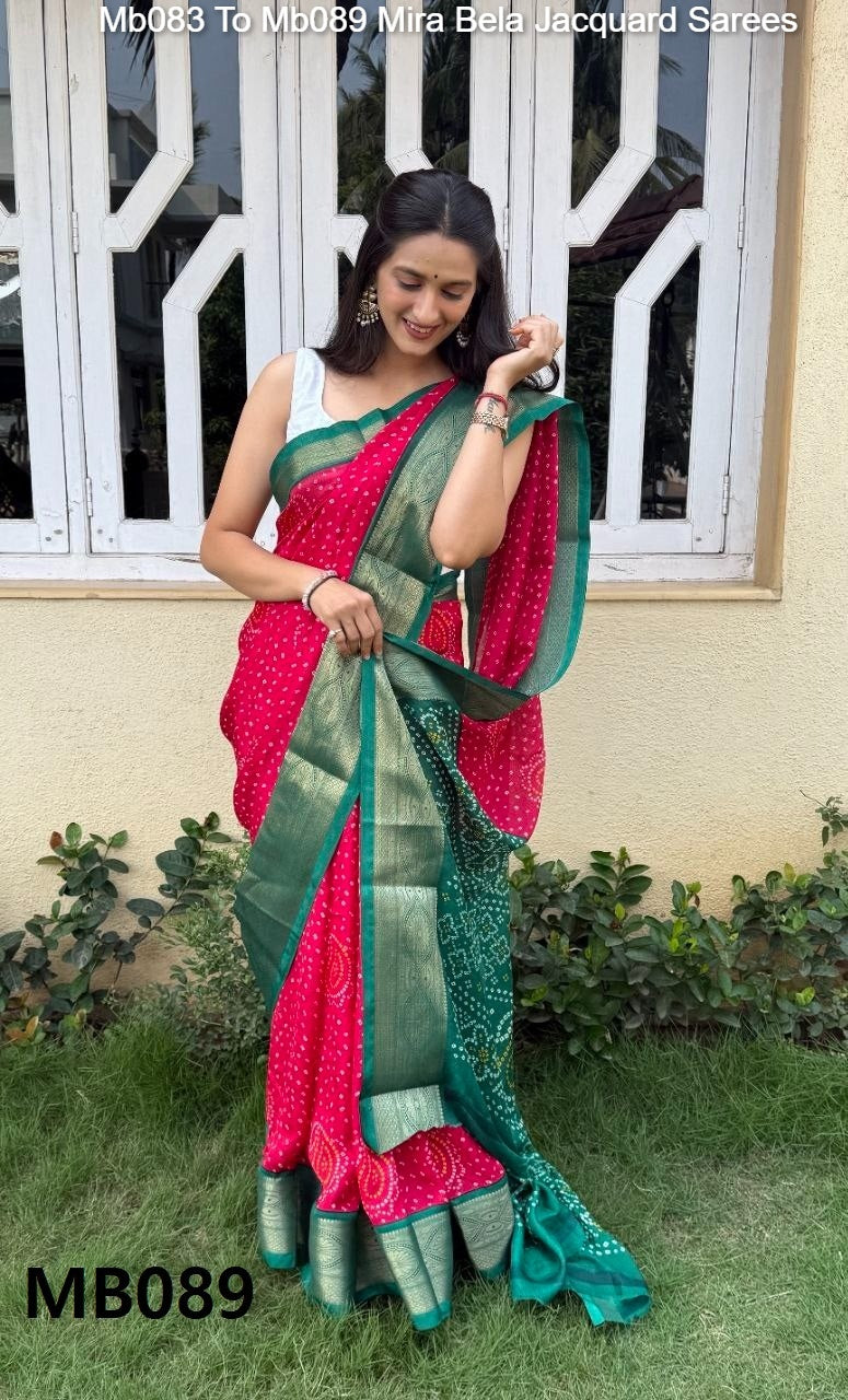 Mb083 To Mb089 Mira Bela Jacquard Sarees