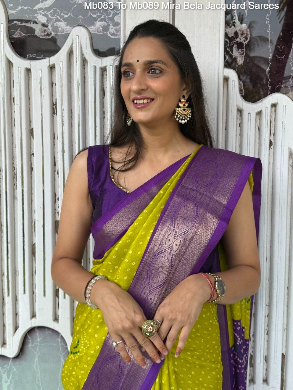 Mb083 To Mb089 Mira Bela Jacquard Sarees