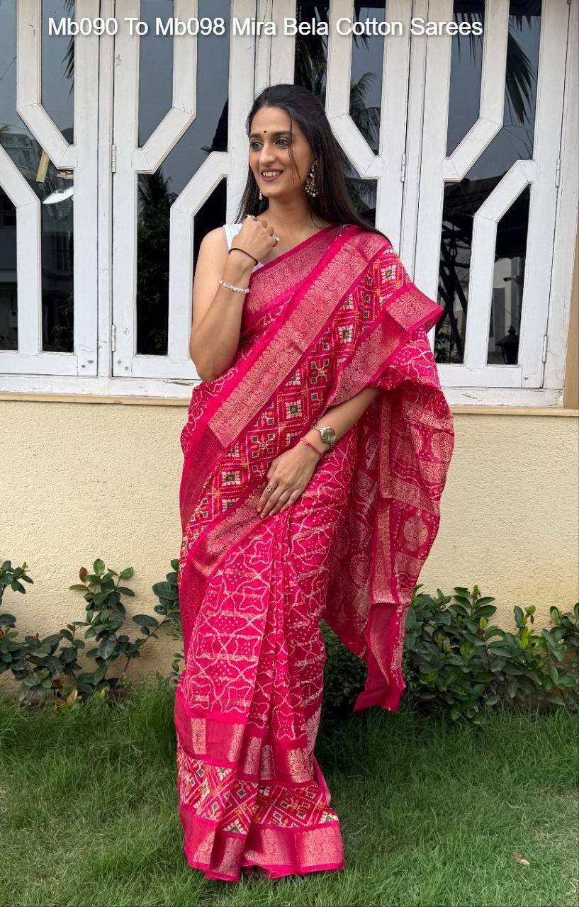 Mb090 To Mb098 Mira Bela Cotton Sarees
