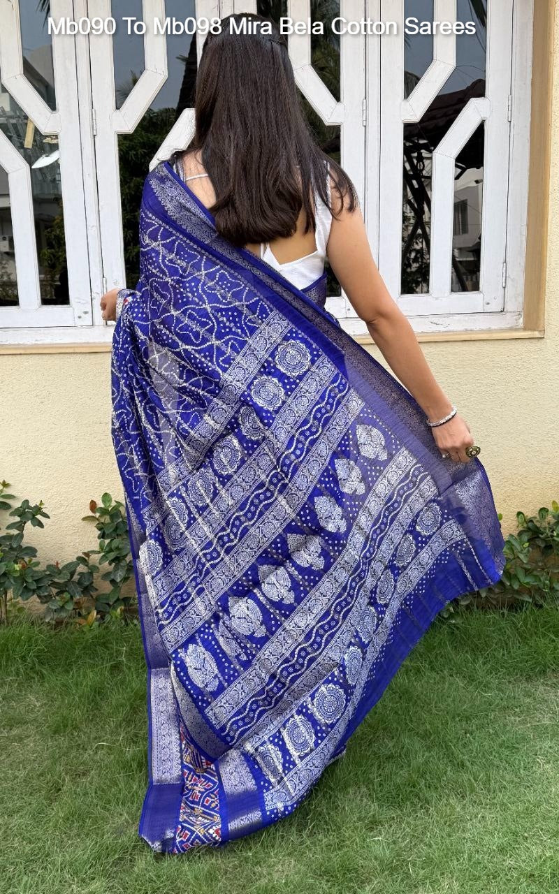 Mb090 To Mb098 Mira Bela Cotton Sarees