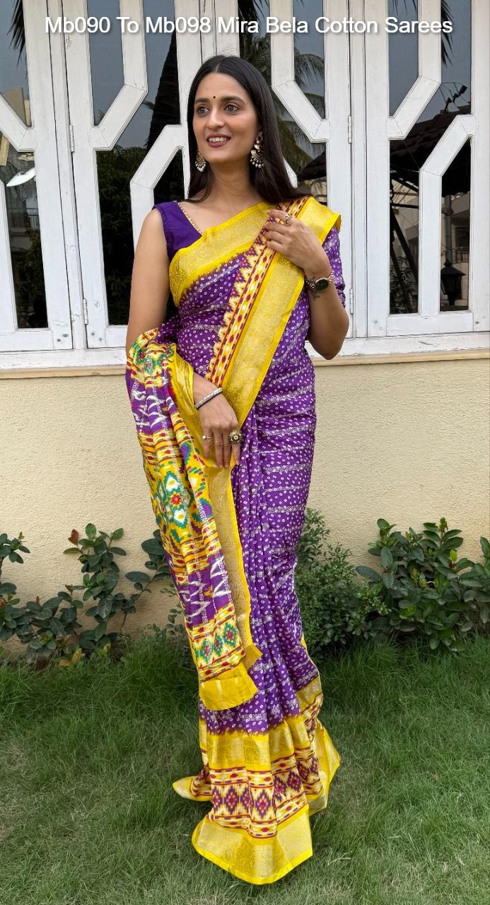 Mb090 To Mb098 Mira Bela Cotton Sarees